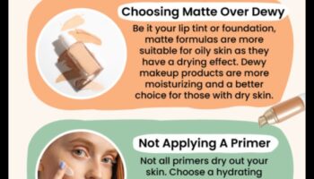 المكياج اليومي للبشرة الجافة: نصائح للحصول على مظهر رطب وصحي