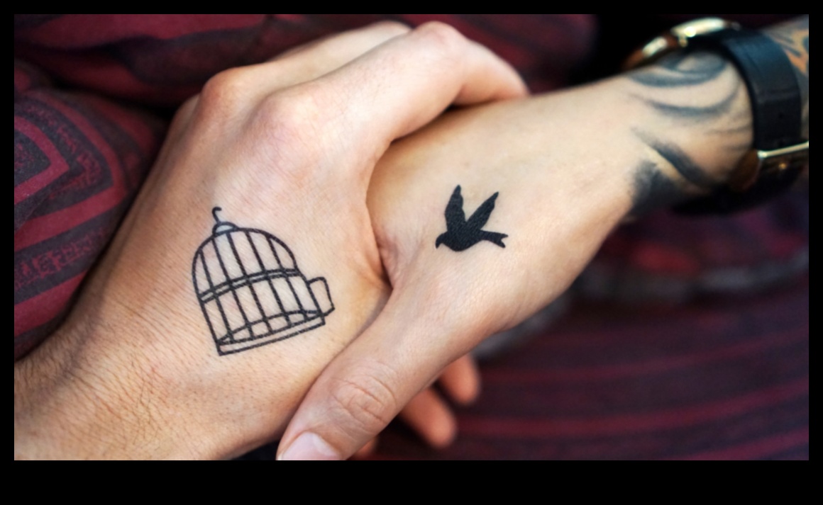 الأوشام الرمزية للزوجين التي تحتفل بالجوهر غير القابل للكسر للحب الأبدي 2 الروابط الرمزية: وشم الزوجين يحتفلان بجوهر الحب الأبدي غير القابل للكسر