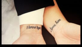 الروابط الرمزية: وشم الزوجين يحتفلان بجوهر الحب الأبدي غير القابل للكسر